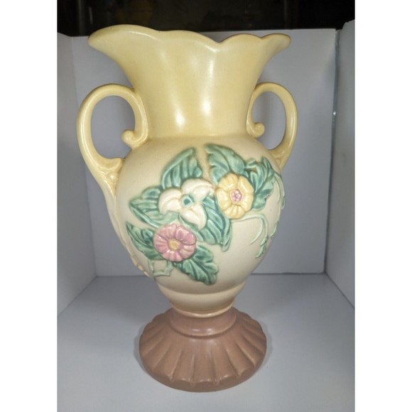 Hull Other - Vintage Hull Art USA Pottery Wildflower W-14 10 1/2" Vase Yellow Pink Green
